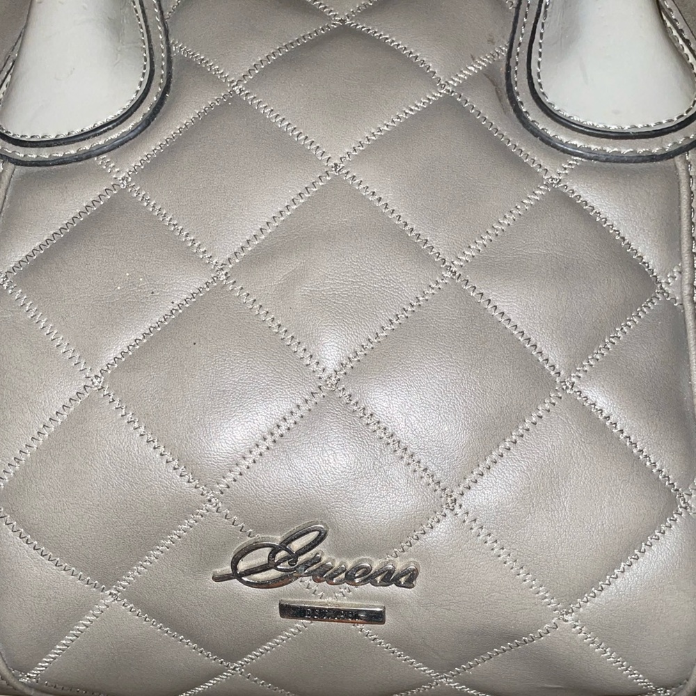 Guess Quilted Shoulder Bag in Gray